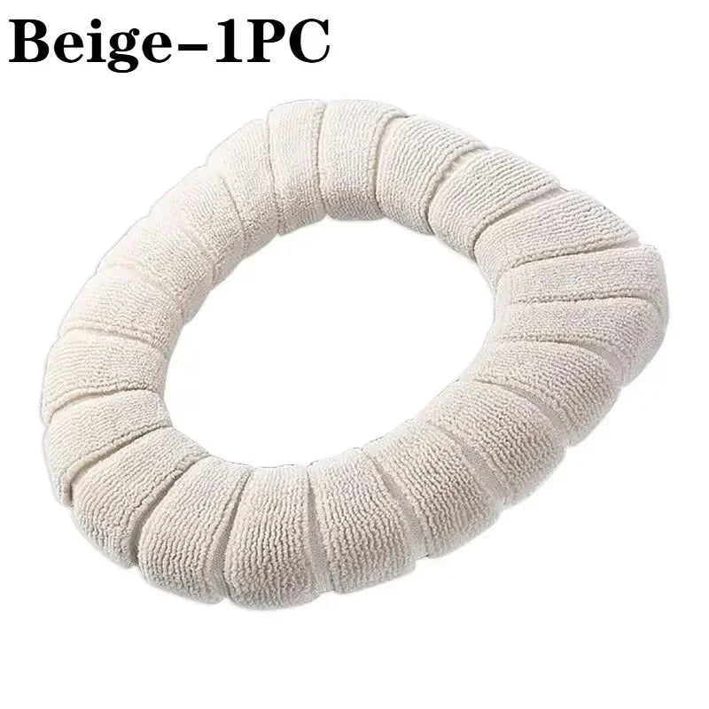 Plush Toilet Seat Cover Cushion – Warm Soft Pad 1/2/4 PCS