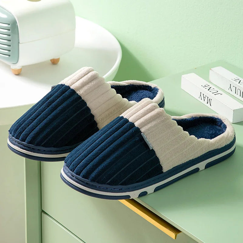Women's Fuzzy Plush House Slippers – Soft Fluffy Indoor Slides