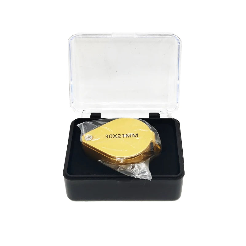 10x 20x 30x Jewelry Diamond Loupe Magnifier Tool Eye Magnifier Magnifying Glass Equipments Triplet Jewelers Eye Triplet Glass Peaceful Pleasures Health and Wellness 6