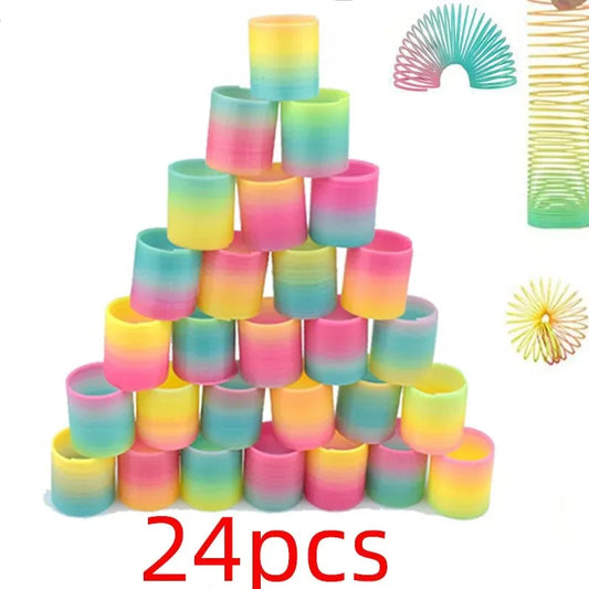 24-Pack Rainbow Magic Spring Toys – Kids Party Favors & Fillers Party Favor Toy Oasis Select