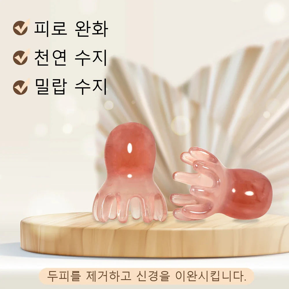 Octopus Scalp Massage Comb – Korean Hair Care Tool