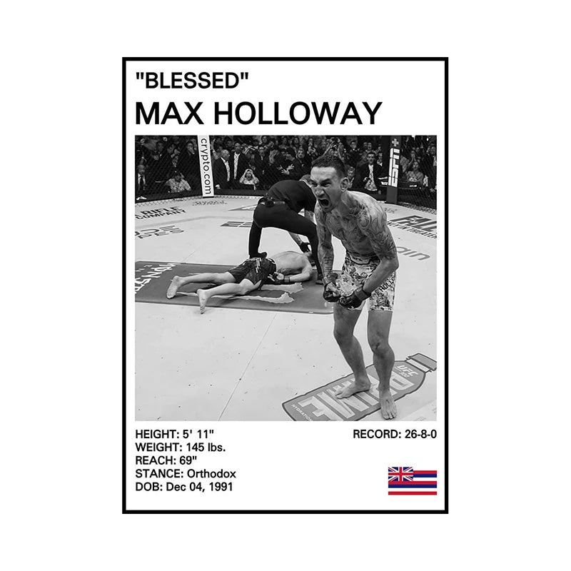 Boxing Legends Black & White Canvas Wall Art – Gym Home Decor