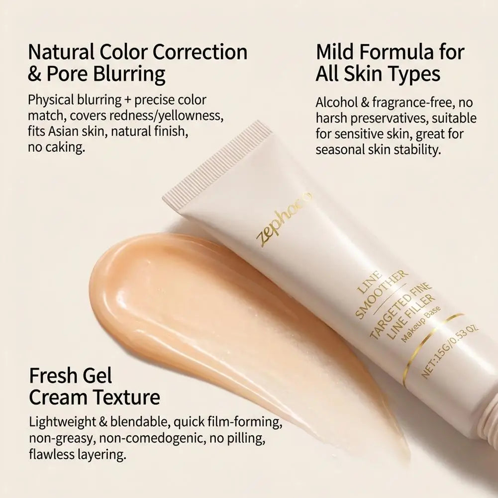 Instant Fine Line Filler Wrinkle Smoothing Liquid Pore Blur Primer Eye & Face Lifting Cream for Under Eye Bags Anti-Aging Care Peaceful Pleasures Health and Wellness