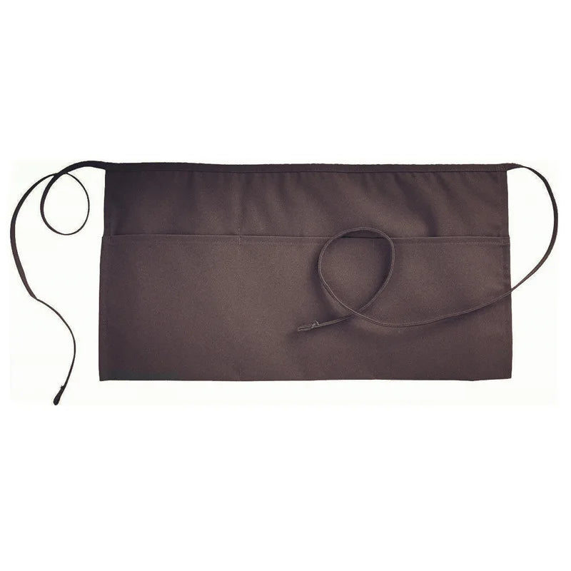 Black Waterproof Waist Apron | 3 Pocket Half Apron