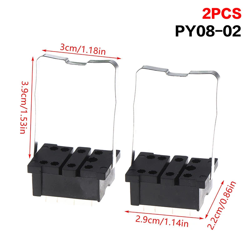 New PCB Mount Relay Socket Base PT08-0 PT14-02 PY14-02 8-Pin 14-Pin Solder Type Relay Holder For Intermediate Relays Peaceful Pleasures Health and Wellness A3