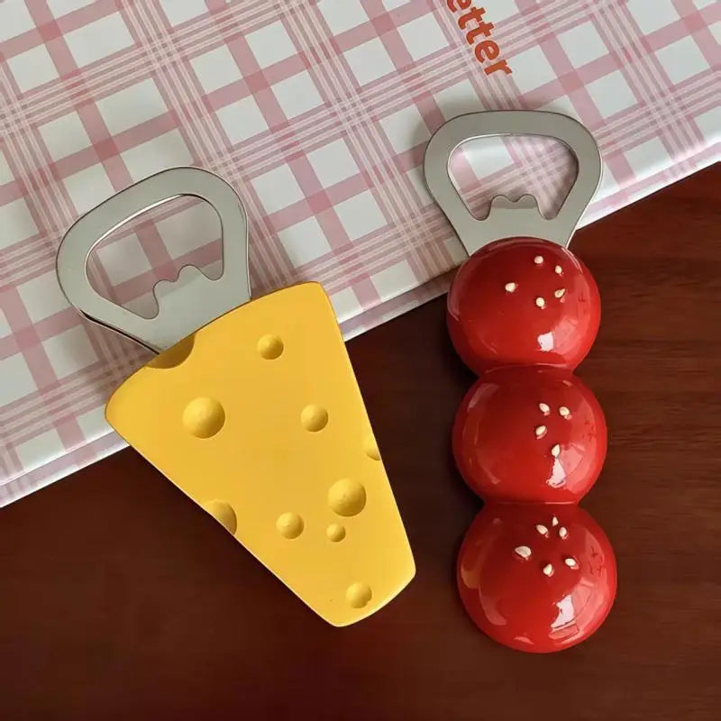 Kawaii Bottle Opener Fridge Magnet & Keychain | Cute Kitchen Gift