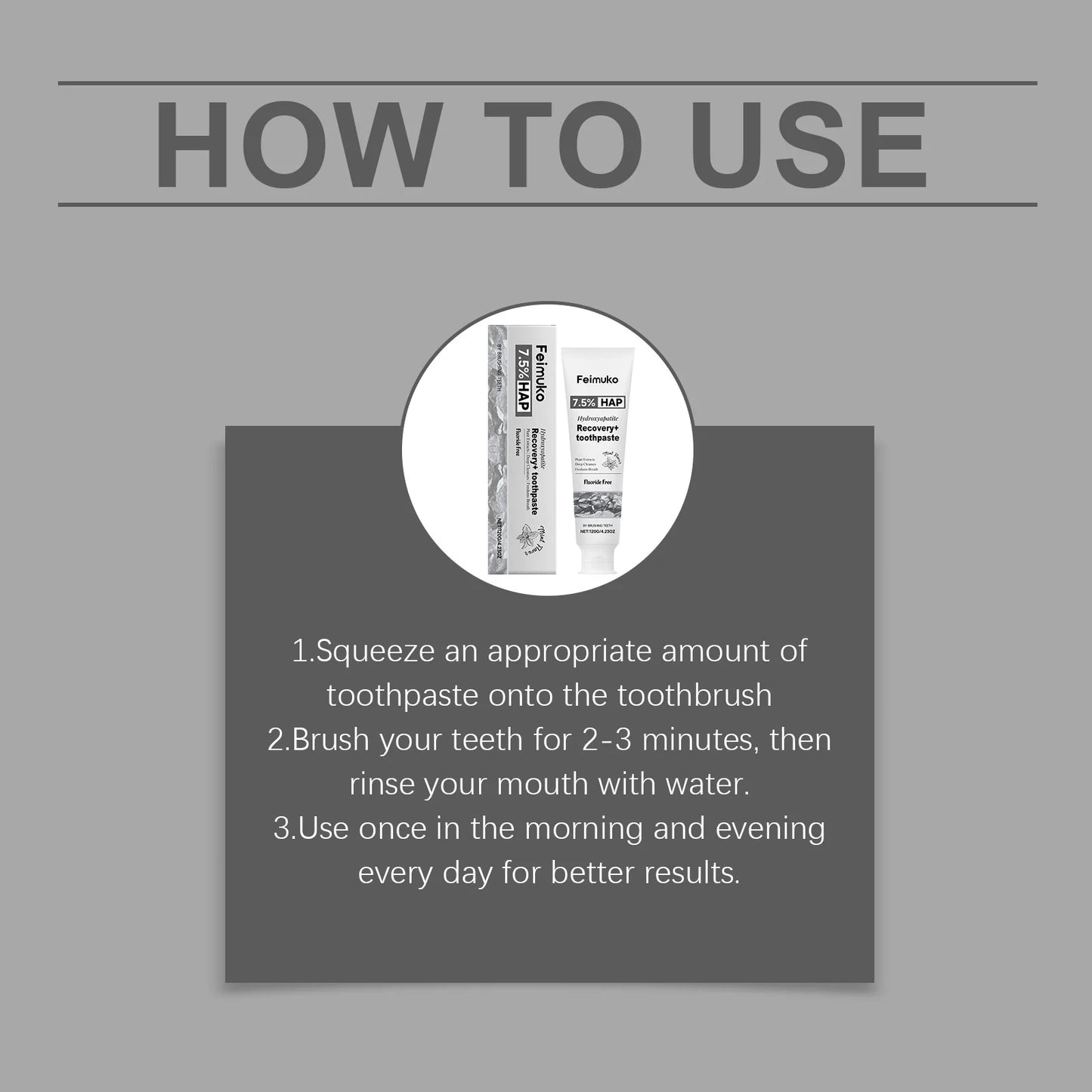 Hydroxyapatite Toothpaste Teeth Whitening Deep Cleaning Gum Repair Remove Yellow Teeth Fresh Breath Teeth Brightening Toothpaste Peaceful Pleasures Health and Wellness