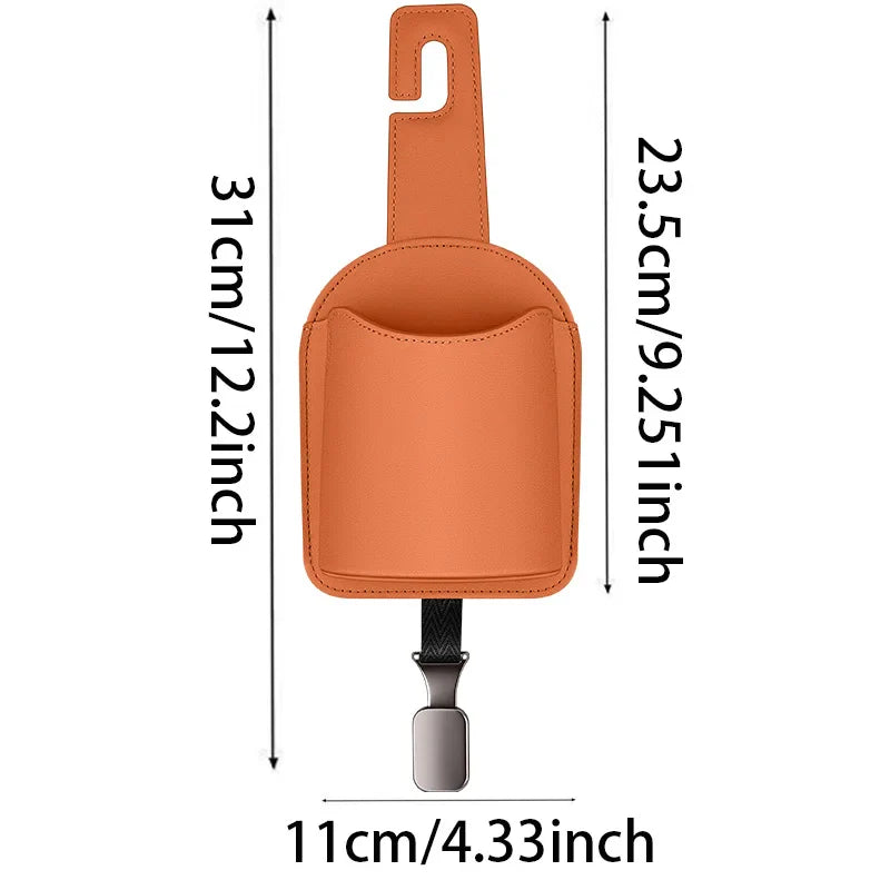 Car Seat Back Hook – Cup Holder, Phone & Bag Organizer