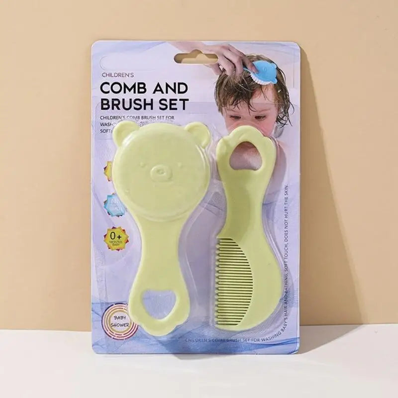 Baby Toddler Hairbrush & Comb Set | Gentle Bear Design