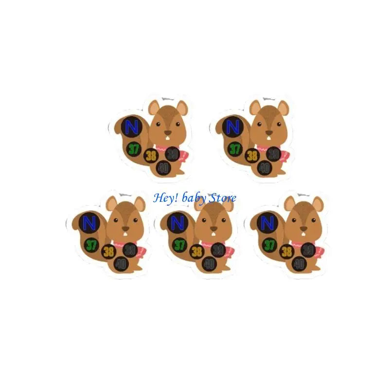 Baby Forehead Thermometer Strips – Cartoon Fever Stickers 5-Pack