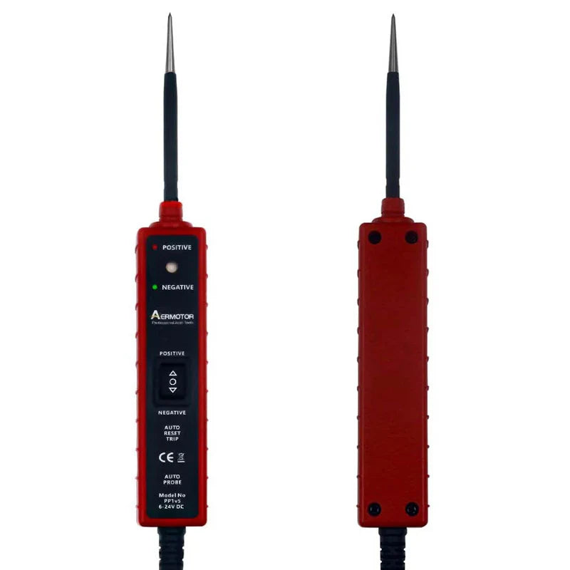 Automotive Circuit Tester 6-24V DC Power Probe w/ Switch