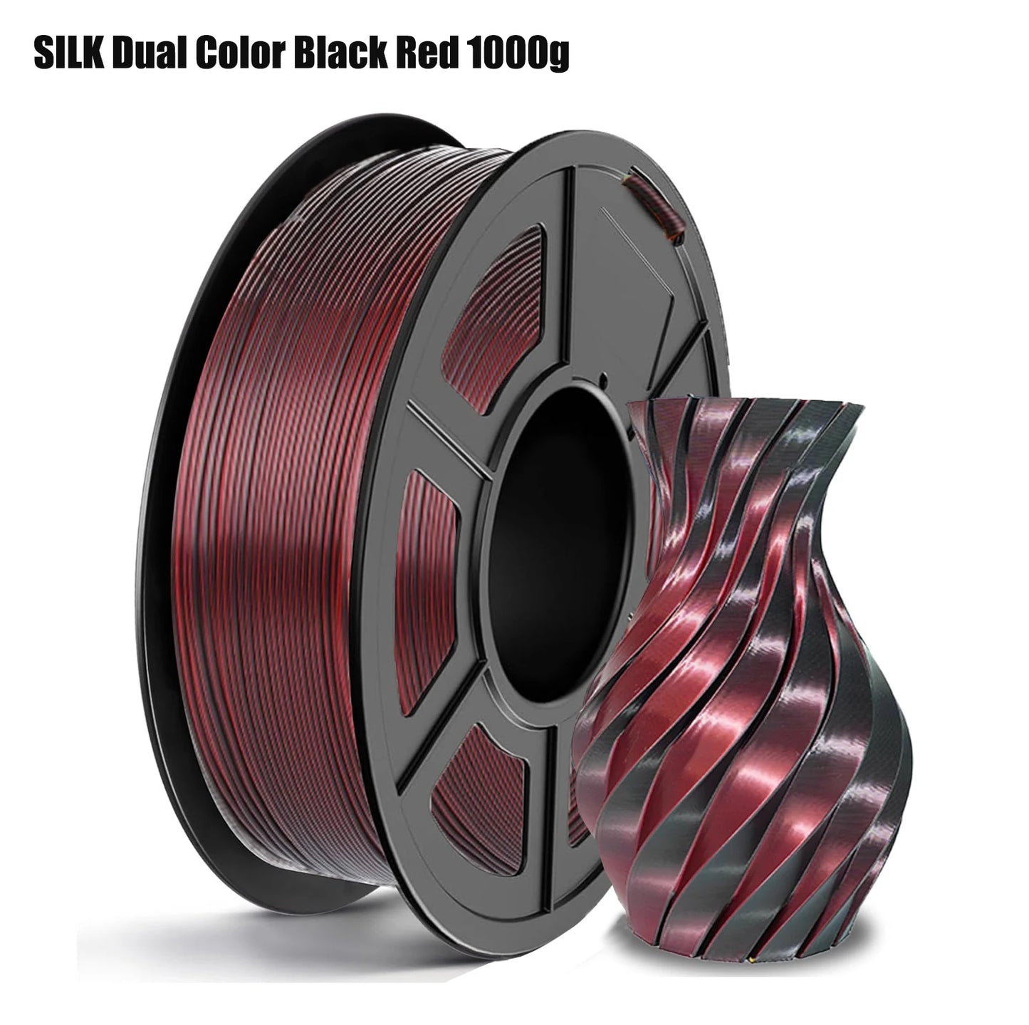 Silk PLA Filament 1.75mm Dual Color Metal Shine | FDM 3D Printer