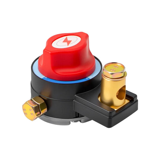 Car Battery Cut Off Switch 12V/24V Disconnect Circuit Breaker Battery Disconnect Switch Peaceful Pleasures Health and Wellness Copper - 1pc