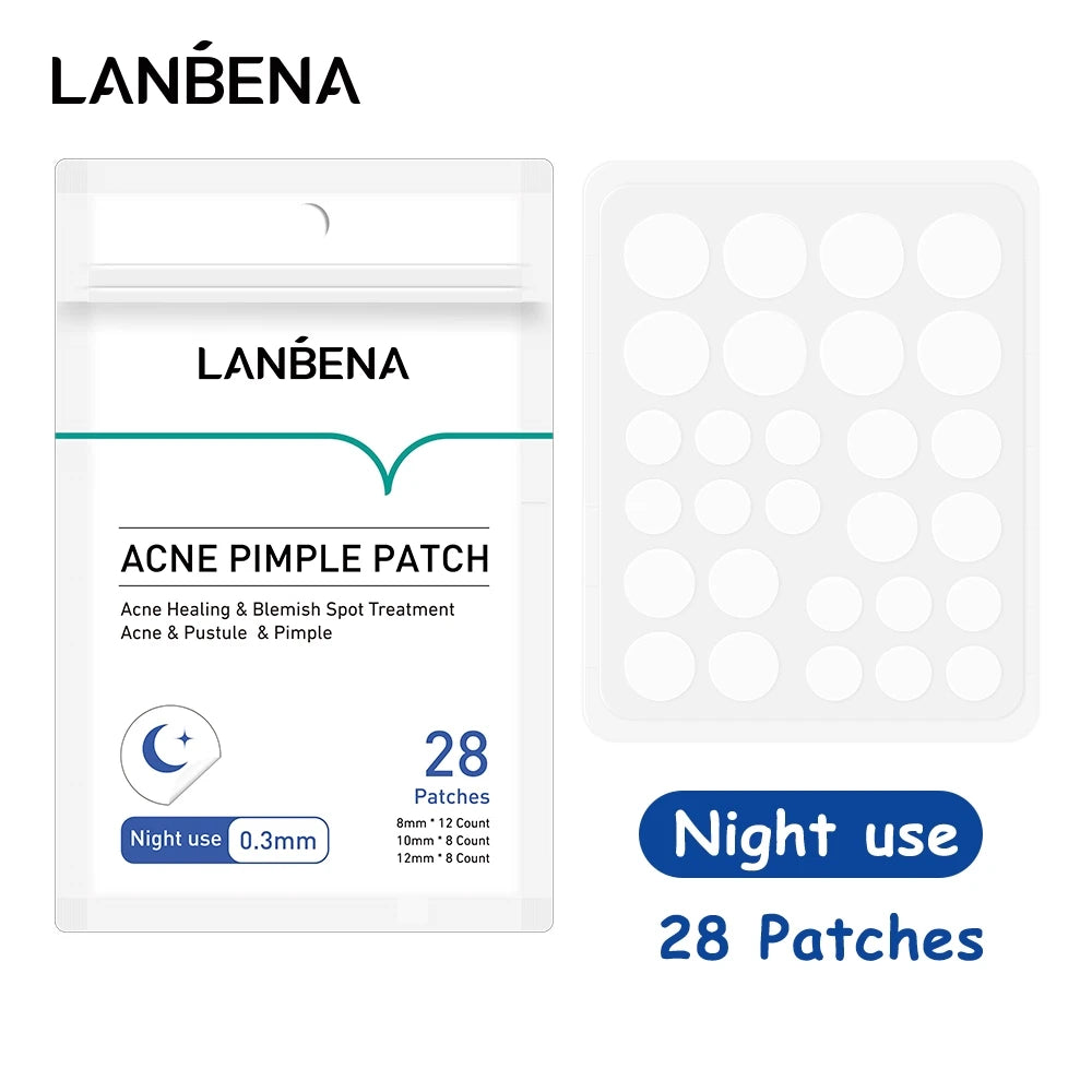 LANBENA Acne Pimple Patch Daily Use and Night Use Invisible Acne Stickers Blemish Treatment Acne Concealer Makeup Peaceful Pleasures Health and Wellness Night use