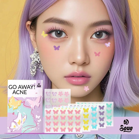 120 Counts Cute Colorful Butterfly Pimple Patches Acne Treatment Stickers Invisible Acne Cover Face Spot Pimple Patch Skin Care Peaceful Pleasures Health and Wellness