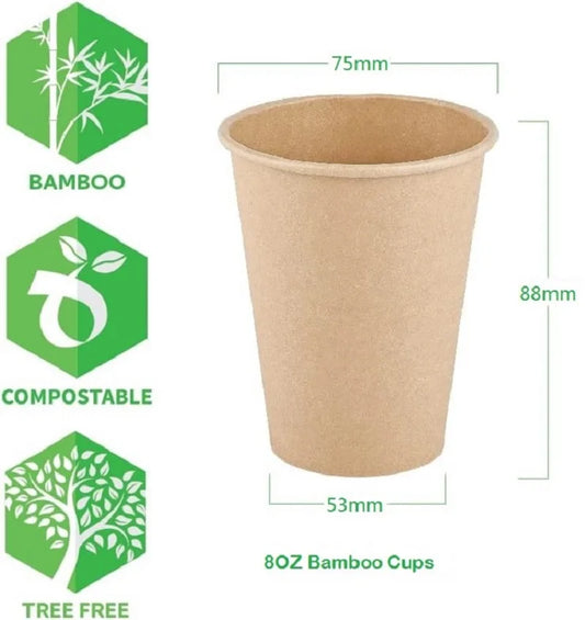 100pcs Disposable Paper Cups 250ml Solid Color Paper Cups Coffee Milk Cup Paper Cup For Hot Drinking Party Supplies Peaceful Pleasures Health and Wellness 100pcs