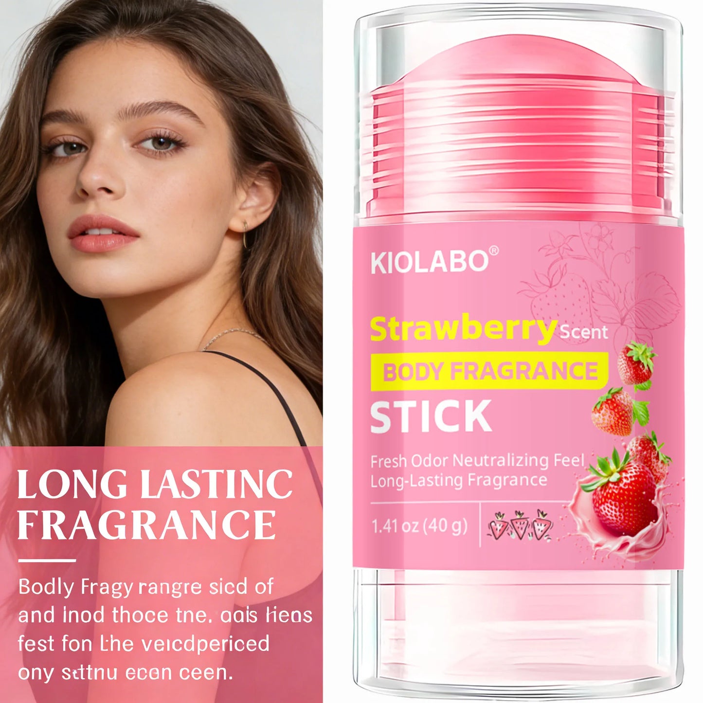 Rose Deodorant Stick | Natural Long-Lasting Freshness 40g