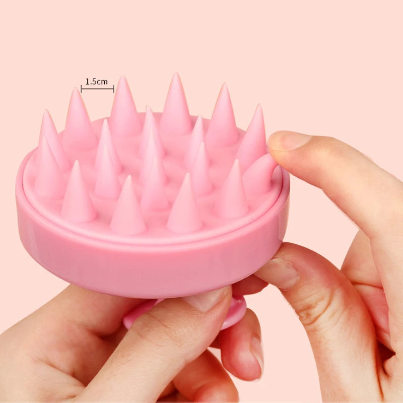 Silicone Scalp Massage Comb – Soft Shampoo Brush Hair Care