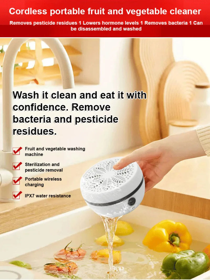 Fruit & Vegetable Washing Purifier Machine | Home Food Cleaner