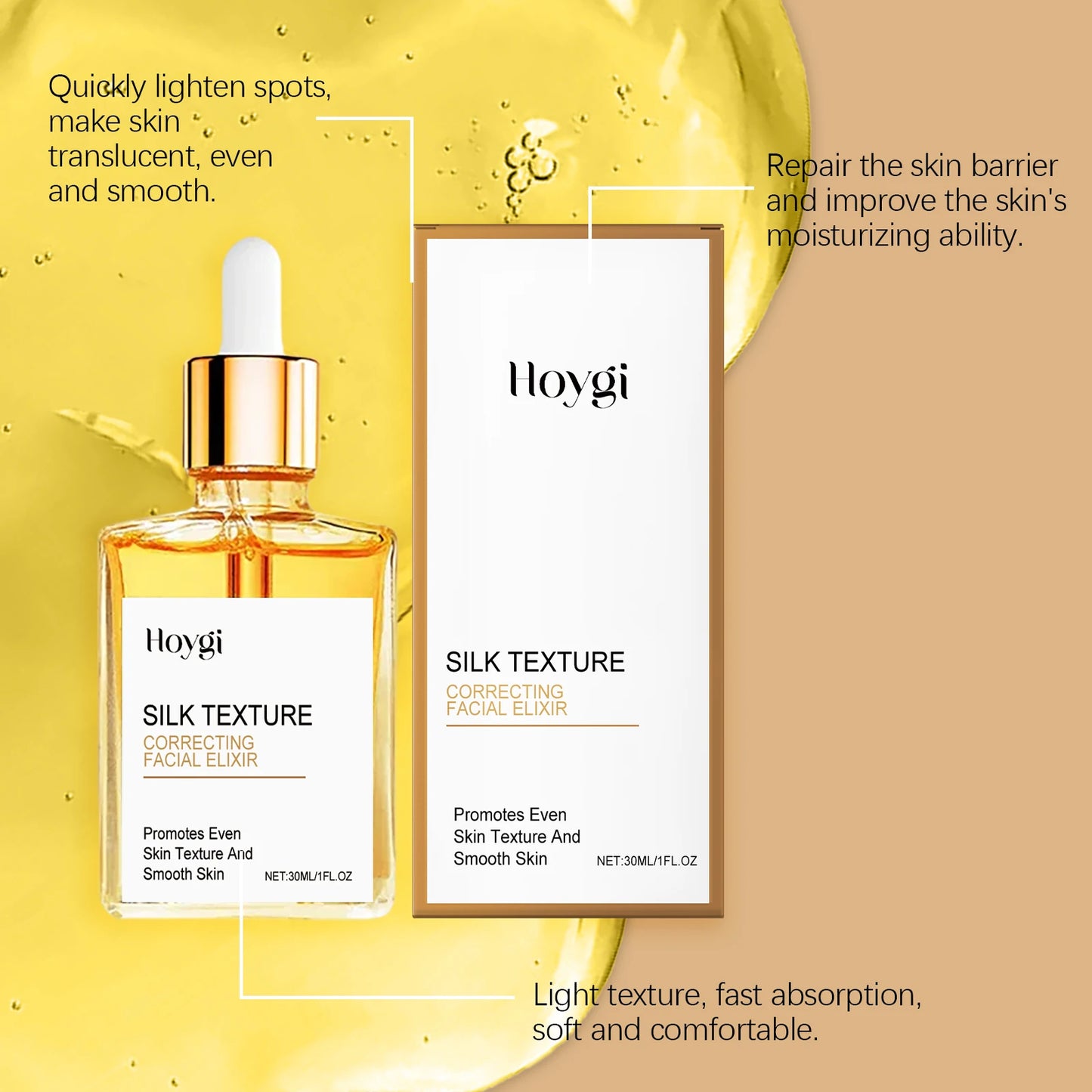 Hoygi Brightening Serum for Dark Spots, Glow & Oil Balance