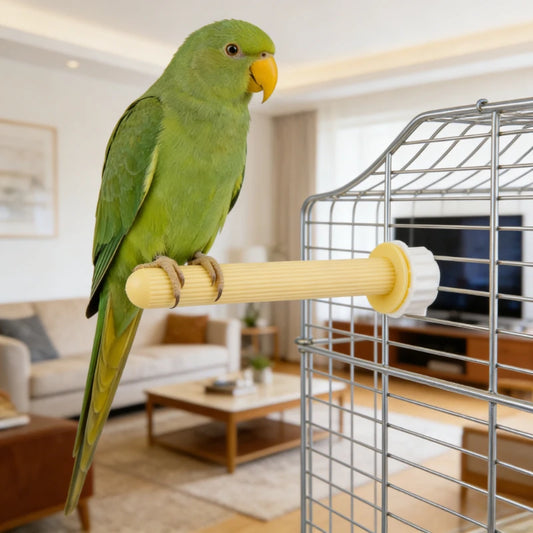 Winter Heated Bird Perch Stand Myna Parrot Bird Perch Rod Stick Birdcage Accessory Thermostatic Warm Bird Standing Pole Pet Bird Peaceful Pleasures Health and Wellness