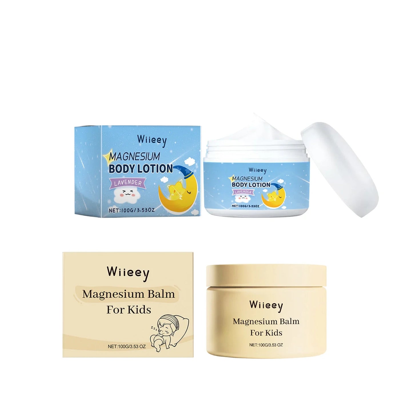 Wiieey Kids Lavender Magnesium Balm – Calming Moisturizing Lotion
