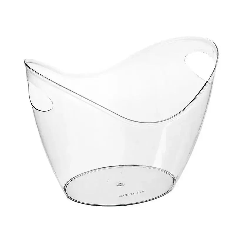 2026 Hot Transparent Ice Cube Storage Bucket Beer Wine Bucket Bar Ice Bucket Container Champagne Can Wine Champagne Beer Chiller Peaceful Pleasures Health and Wellness Transparent