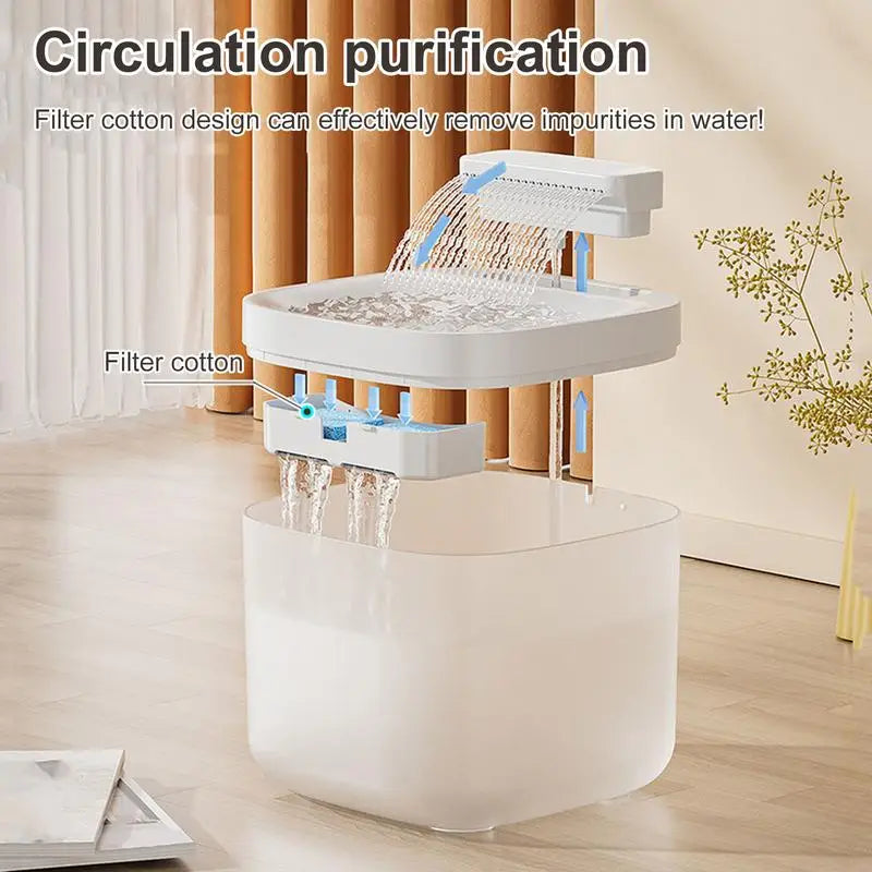 3L Silent Cat & Dog Water Fountain – Auto-Circulating Pet Drinker