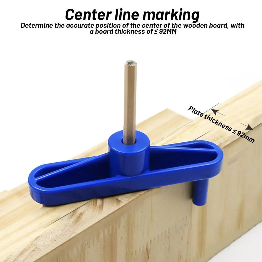 Woodworking Center Locator Scribe Tool Wood Panel Center line Gauge Finder DIY Woodworking Auxiliary Marking Tool Gauge Finder Peaceful Pleasures Health and Wellness