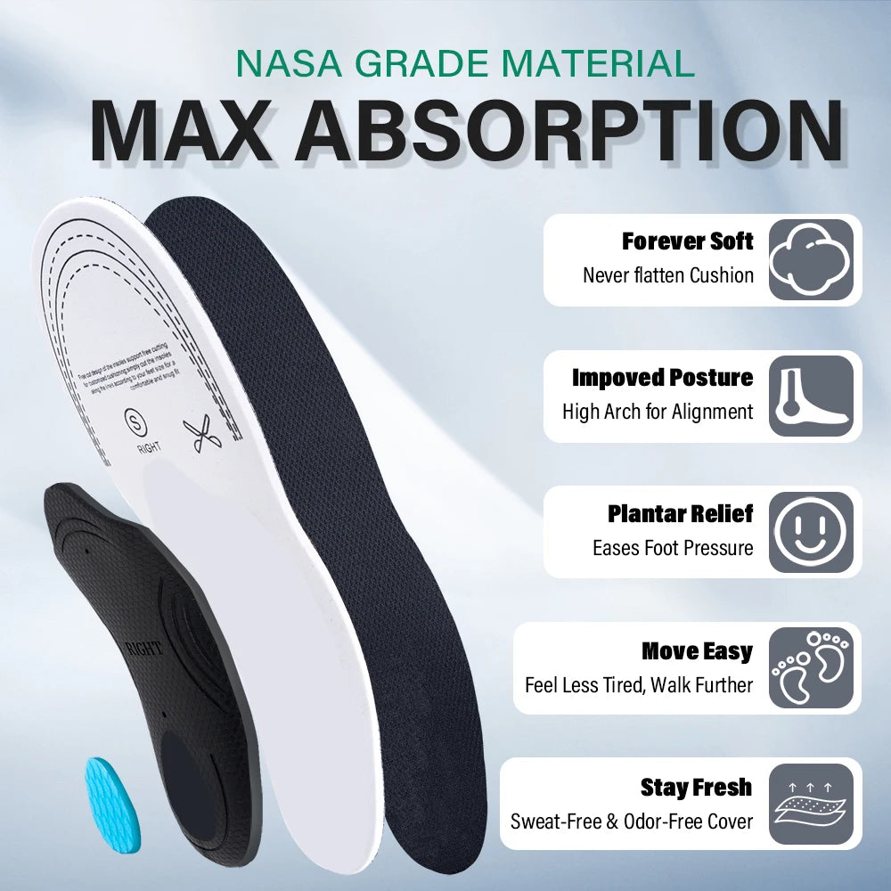 Orthopedic Insoles Flat Foot Health Sole Pad EVA Unisex Orthotics Inserts Arch Support for Feet Care Peaceful Pleasures Health and Wellness