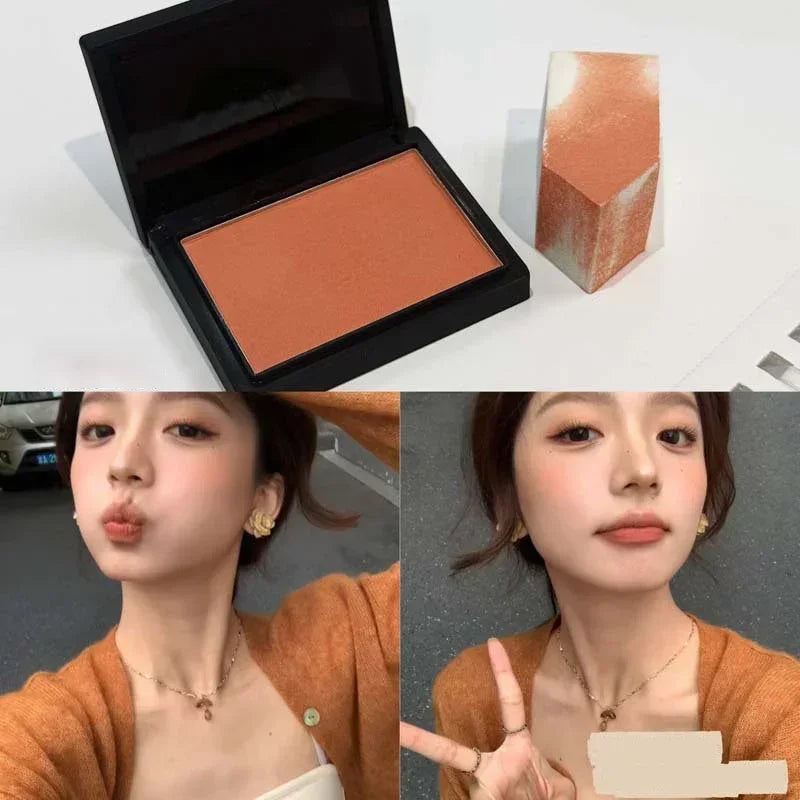Sweet Orange Matte Powder Blush | Nude Peach Cheek Contour