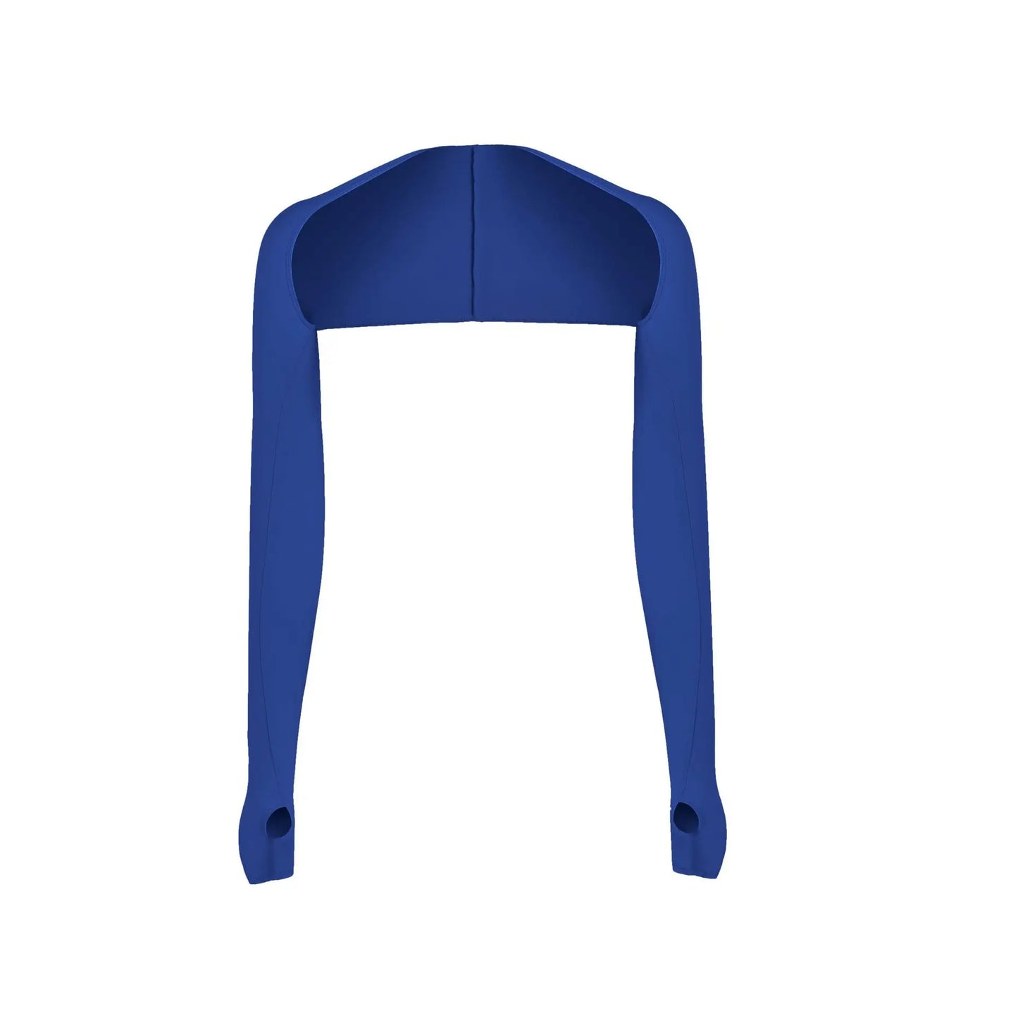 Ice Silk One Piece Shoulder Attached Ice Sleeve Women's UV-Resistant Outer Cover for Golf Sleeve Cover for Sun Protection Peaceful Pleasures Health and Wellness Blue