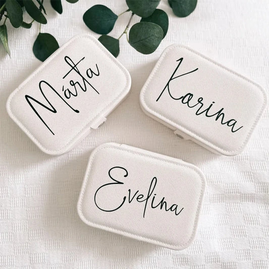 Personalised Custom Name Jewelry Box Bridal Shower Wedding Bachelorette hen Party decoration Mrs bride Bridesmaid Proposal Gift Peaceful Pleasures Health and Wellness