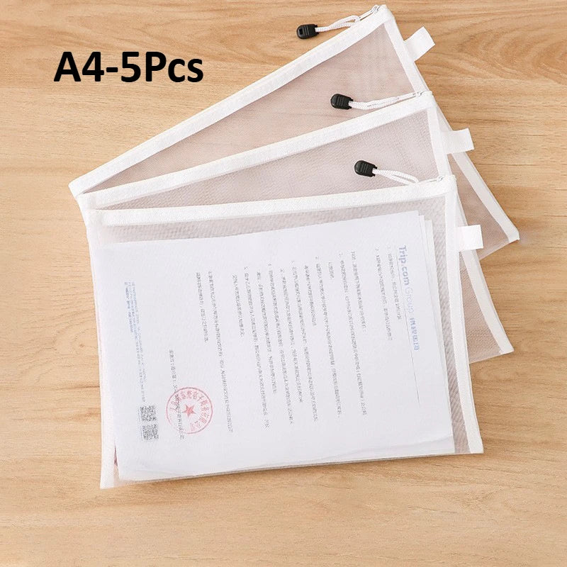 Mesh Document Organizer A4/A5/A6 Zippered Filing Envelopes