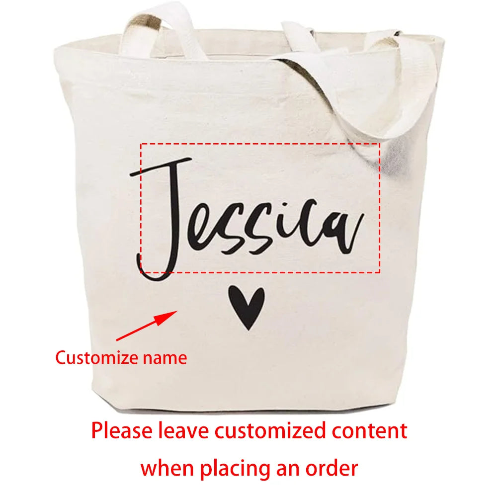 Personalized Name Tote Bag | Beach, Wedding & Bridesmaid Gift