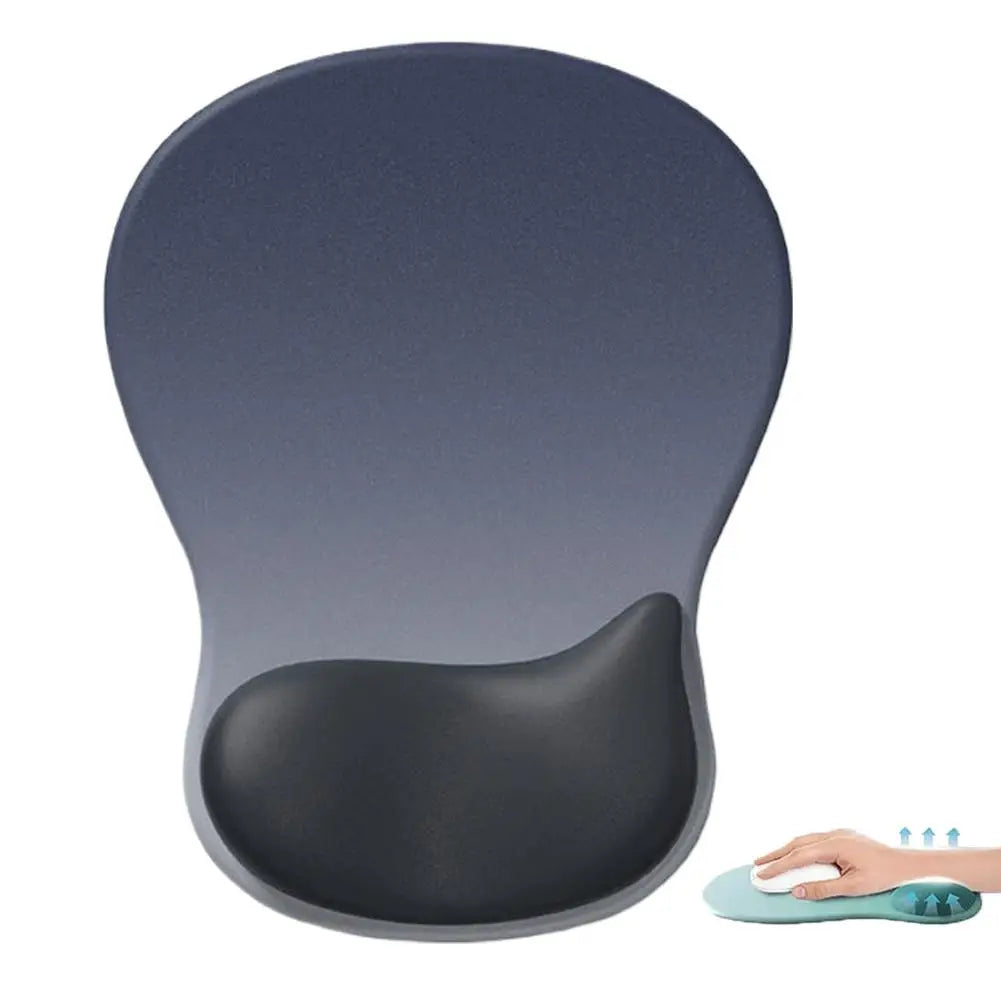 Ergonomic Wrist Rest Mouse Pad Comfortable Wrist Rest Support Mouse Pad Pain Relief Non Slip Gaming Mouse Pad for Computer Peaceful Pleasures Health and Wellness A
