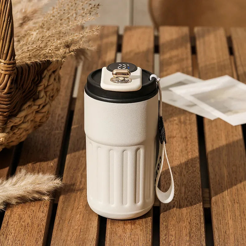 316 Stainless Steel Vacuum Thermos Tumbler | Temperature Display 450ml
