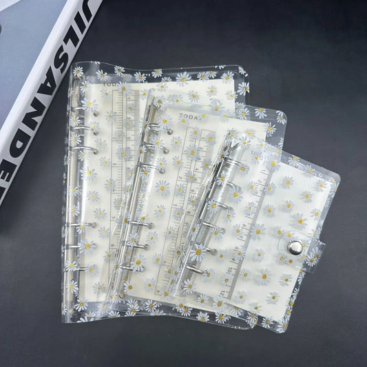 Handbook Notebook Transparent PVC Shell A5 A6 A7 Loose-leaf Folder Peaceful Pleasures Health and Wellness