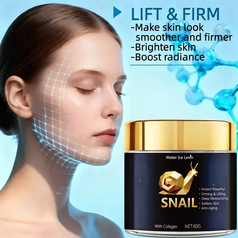 Snail Mucin Cream with Hyaluronic Acid & Collagen | 60g