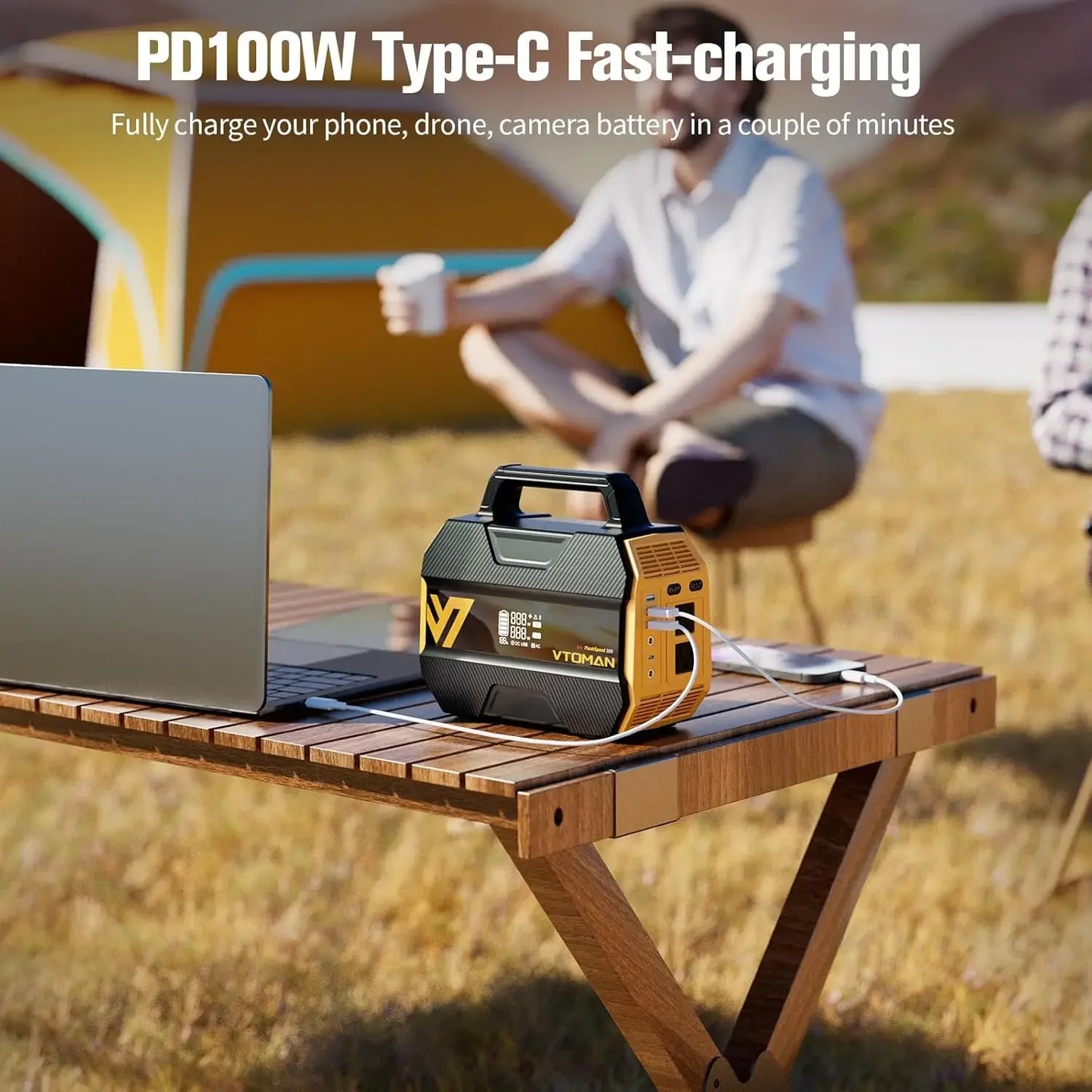300W Portable Power Station, 230Wh LiFePO4 Battery with 3000 Cycles, Fast Charge for Camping, Home Backup Peaceful Pleasures Health and Wellness