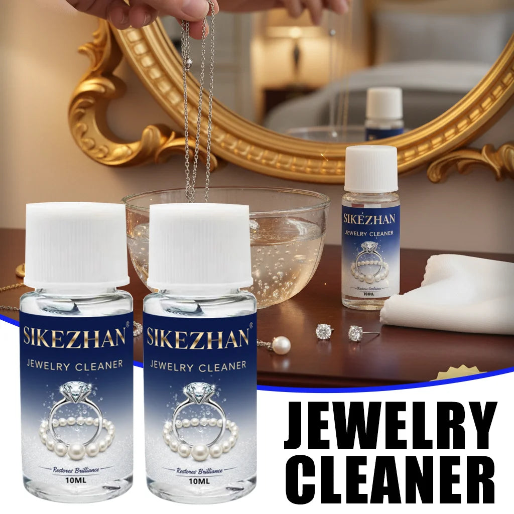 Professional Jewelry Cleaner Solution Tarnish Remover. Liquid Polish for Gold Silver Diamond. Restore Sparkle to Rings Chains Peaceful Pleasures Health and Wellness