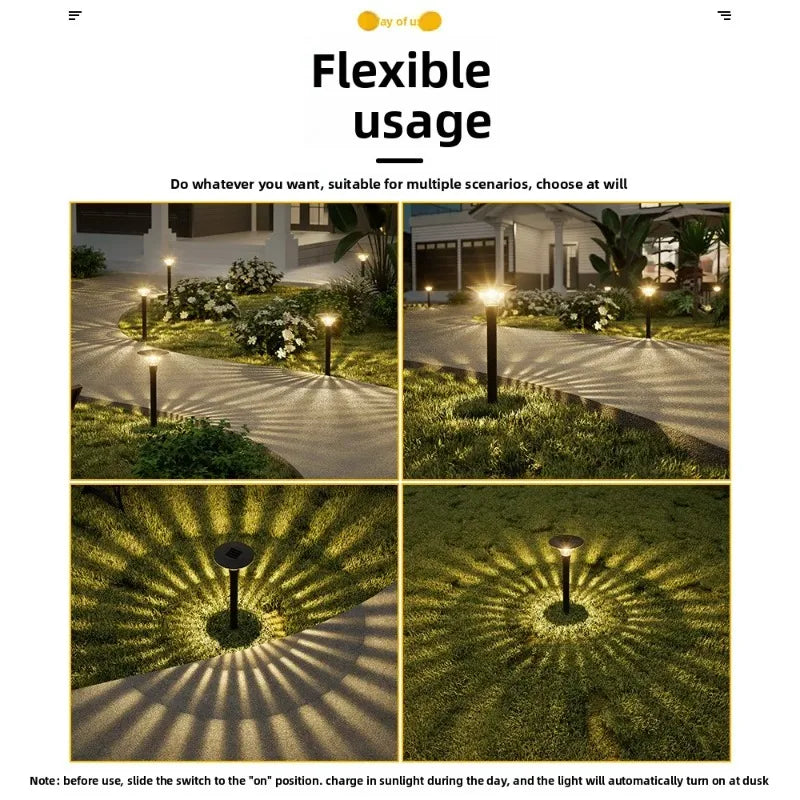 Solar Garden Lights Waterproof LED Landscape Lamps 2-8 Pack