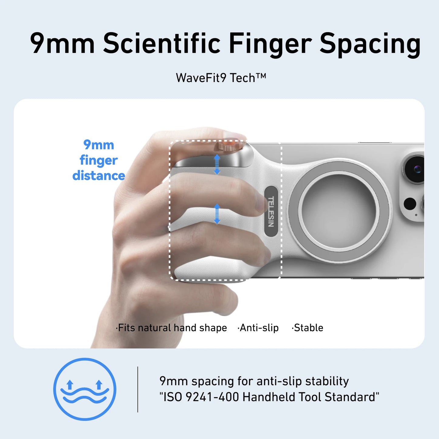 TELESIN Magnetic Phone Camera Grip with Bluetooth Remote & Fill Light Peaceful Pleasures Health and Wellness