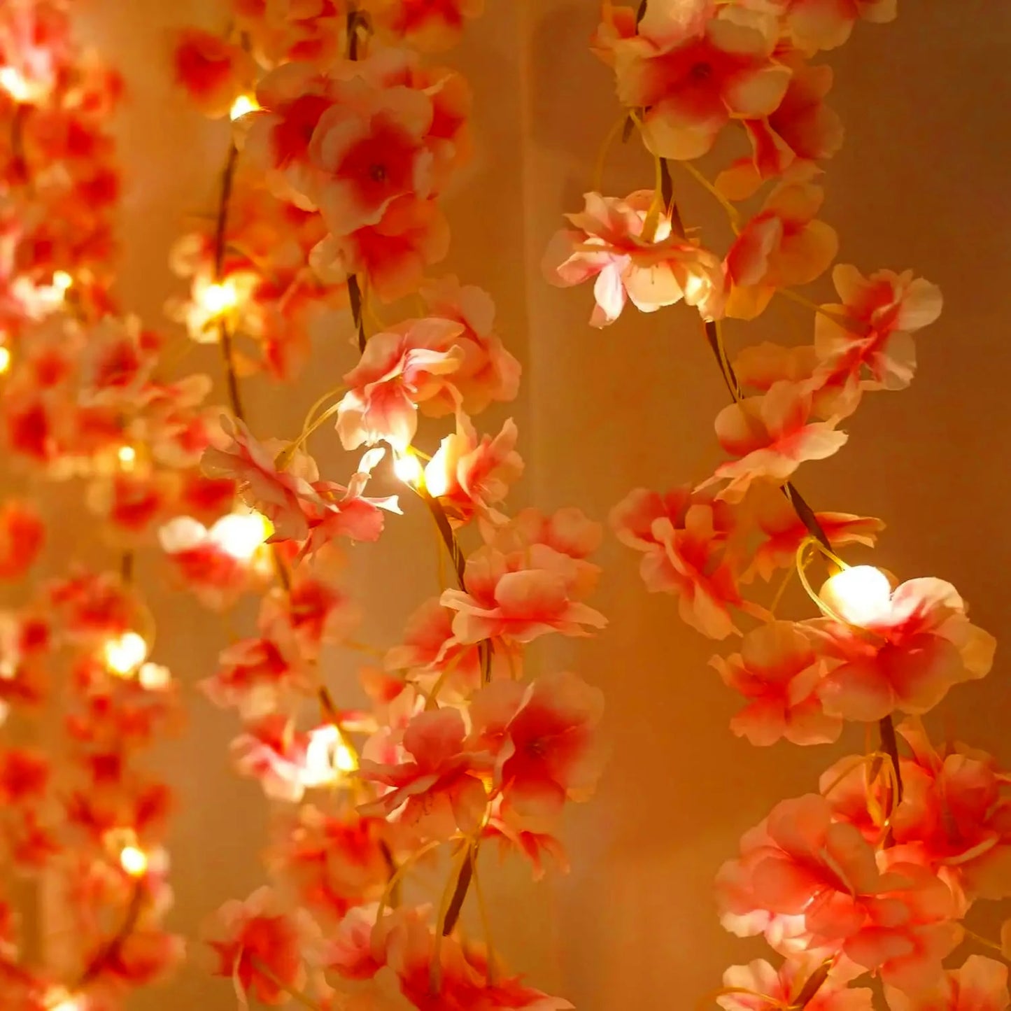 2M Artificial Cherry Blossom Vine Garland | Bedroom & Party Decor