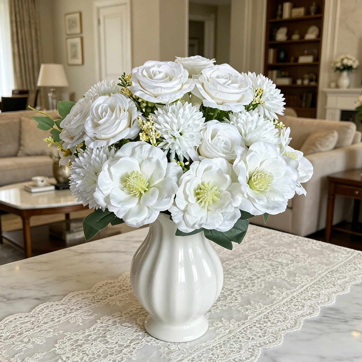 Artificial Silk Rose Flowers for Wedding, Home & Garden Decor