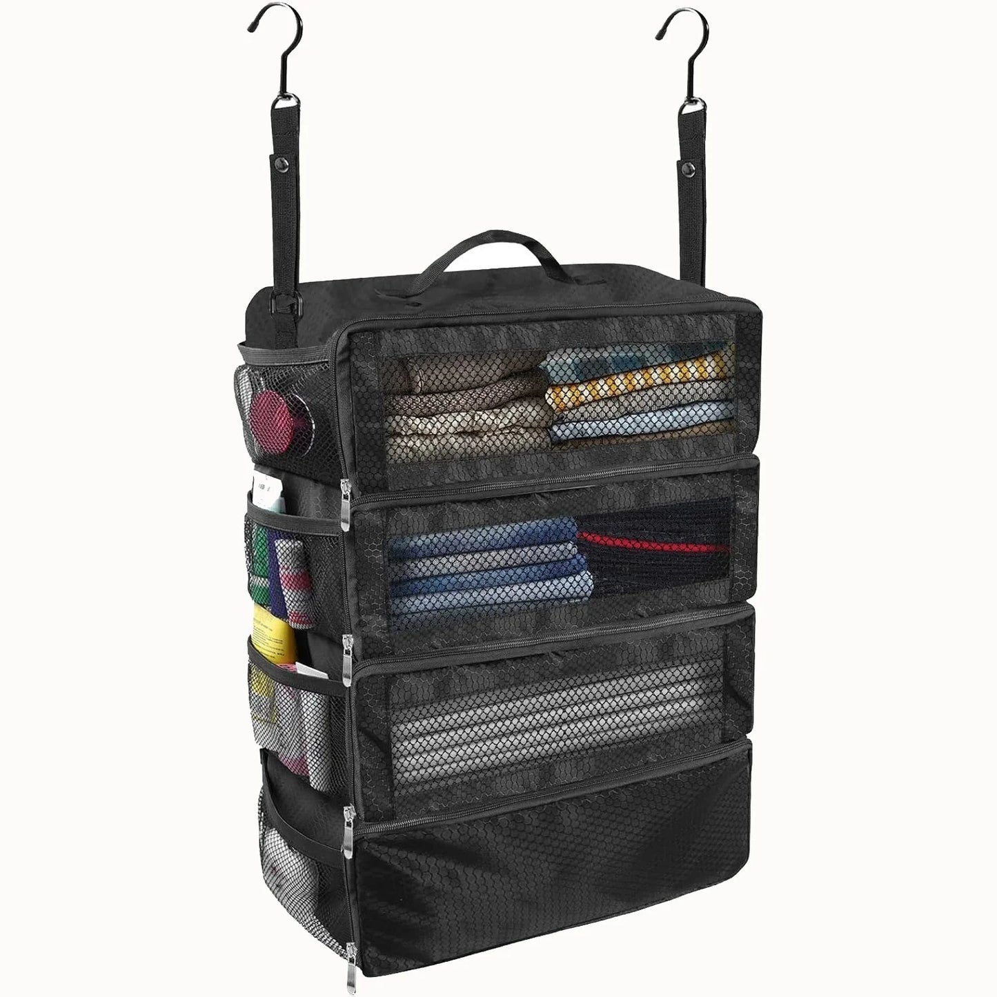 Hanging Suitcase Organizer | Collapsible Travel Packing Cubes