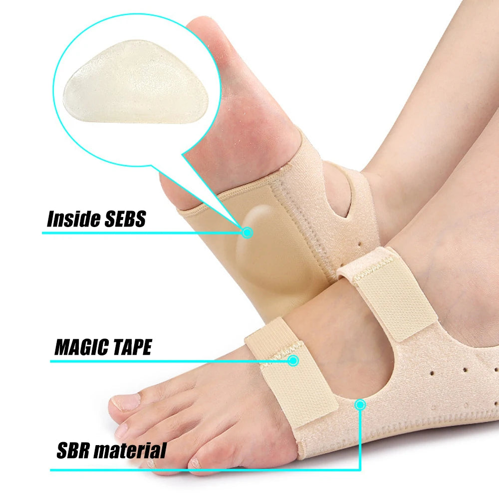 1Pair Gel Heel Protectors with Arch Support for Plantar Fasciitis- Pain Relief Cushion Pads for AchillesTendinitis,Cracked Heels Peaceful Pleasures Health and Wellness
