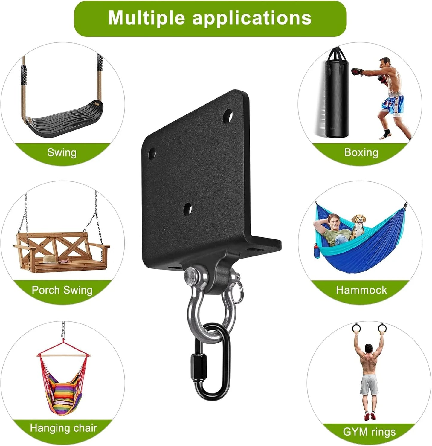 Punching Bag Hanger Heavy Beam Mount Hardware 360 Rotation Boxing