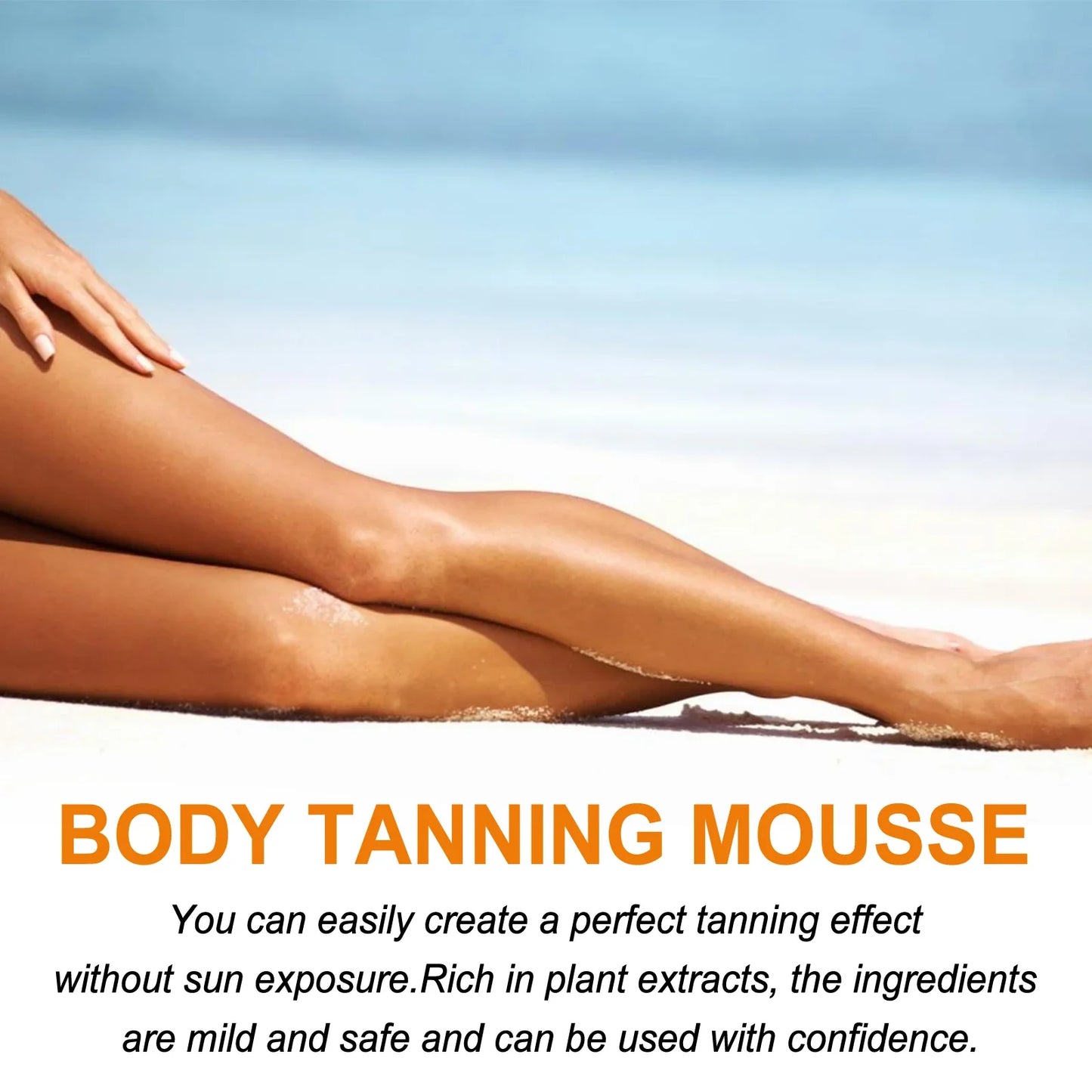 OceAura Self Tanning Mousse – Natural Glow Body Bronzer