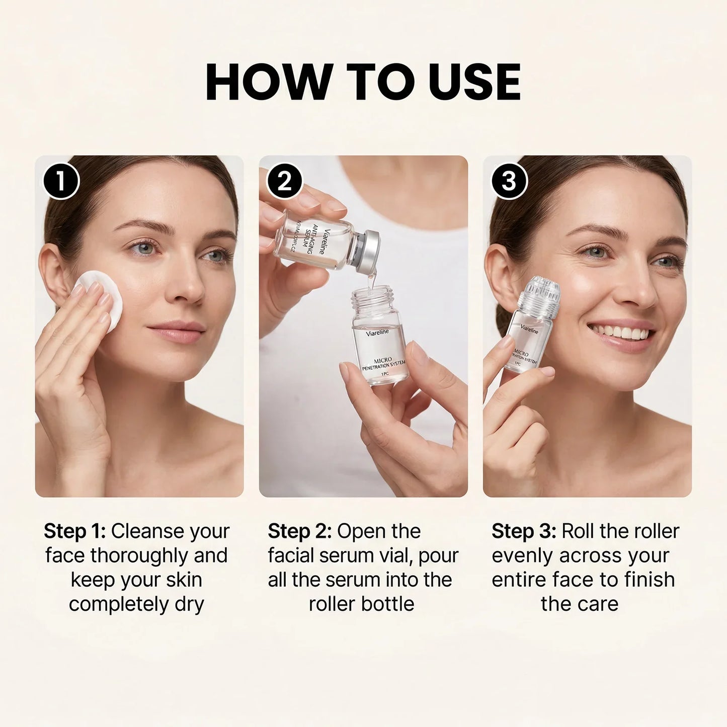 Micro Roller Serum Kit – Collagen Boost & Hydrating Face Care